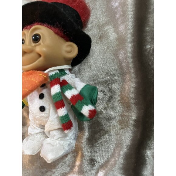 CHRISTMAS SNOWMAN - 5" Russ Troll Doll - NEW IN ORIGINAL BAG - Picture 3 of 14